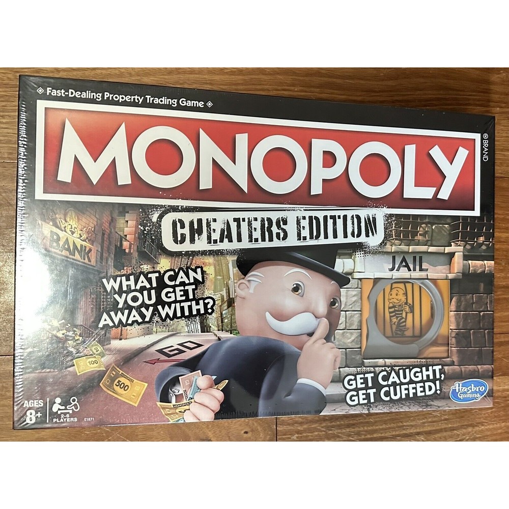 Monopoly Game: Cheaters Edition Board Game Ages 8 and Up SEALED!